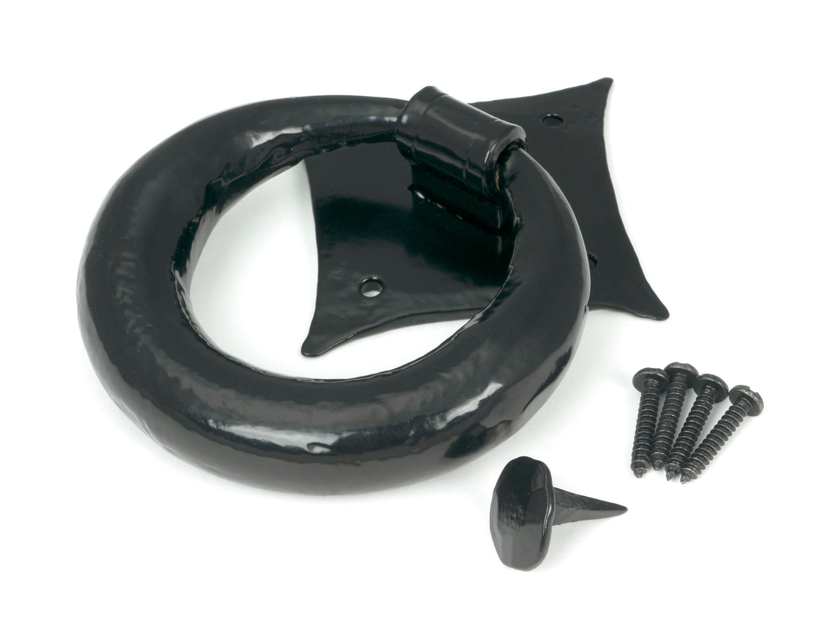 Aged Bronze Ring Door Knocker