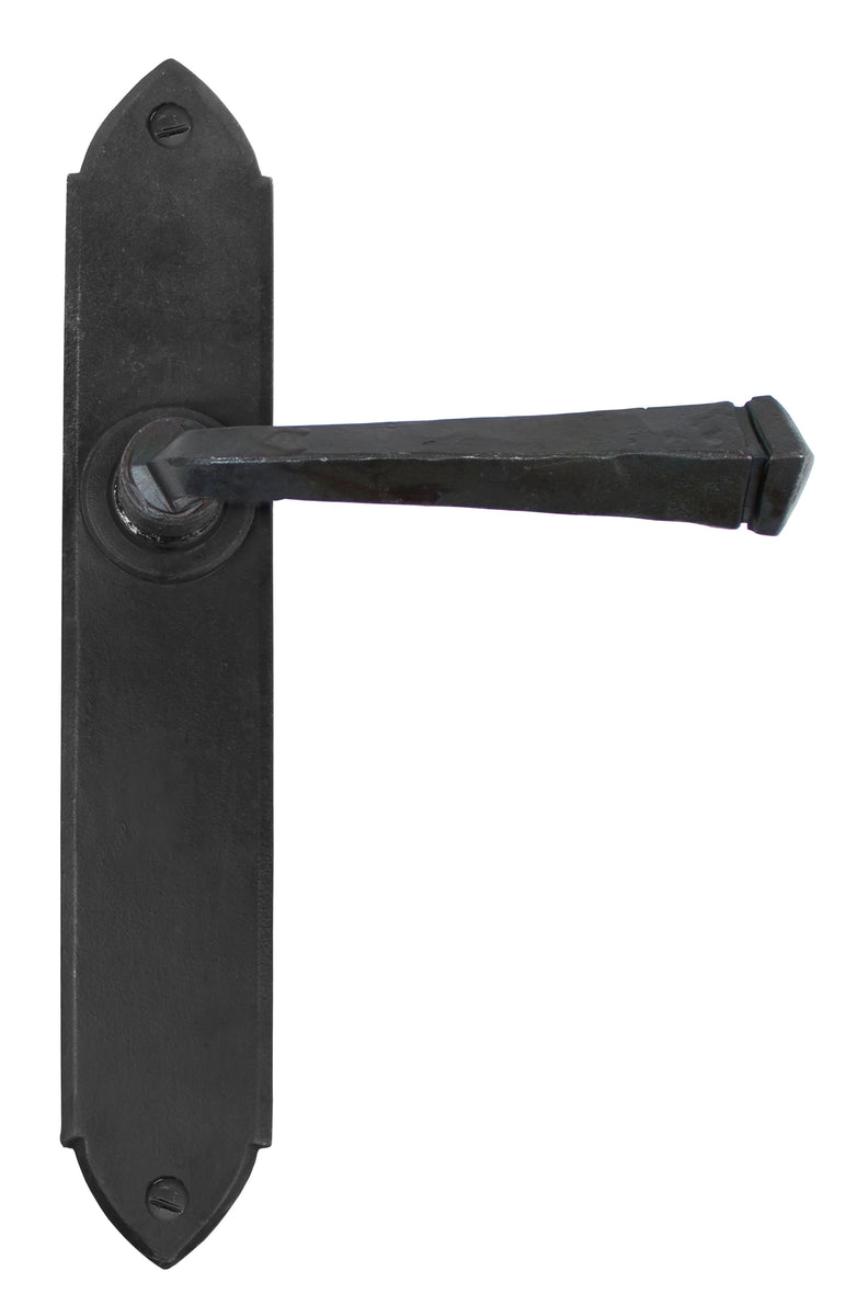 Beeswax Gothic Lever Latch Set