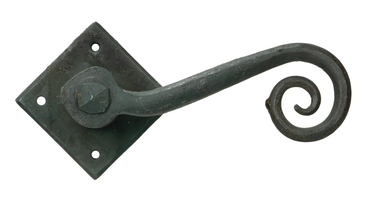 Pewter Monkeytail Lever on Rose Set (Diamond)