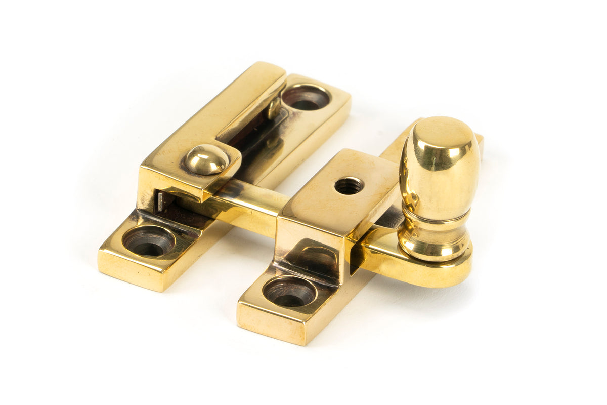 Pewter Mushroom Quadrant Fastener - Narrow