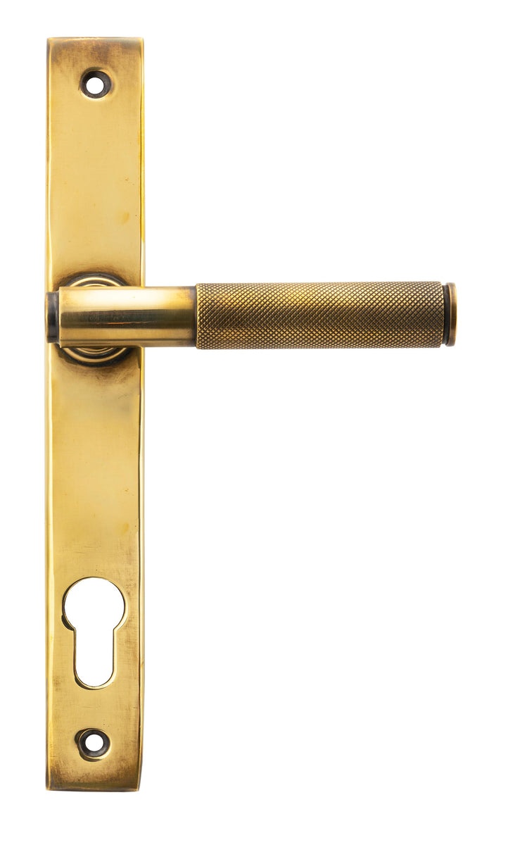 Polished Brass Brompton Slimline Lever Espag. Lock Set