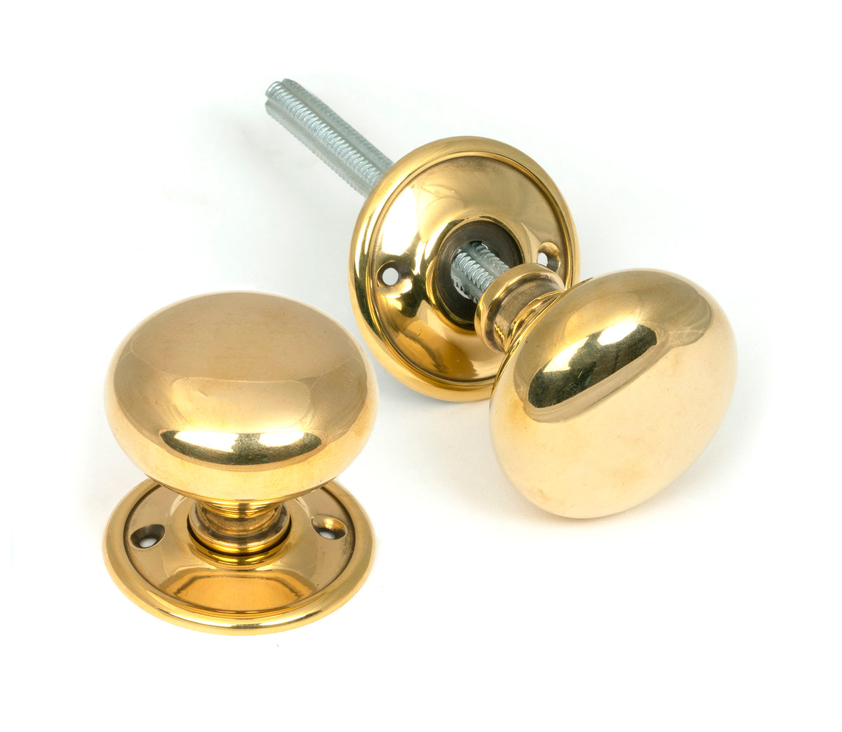 Aged Bronze Mushroom Mortice/Rim Knob Set