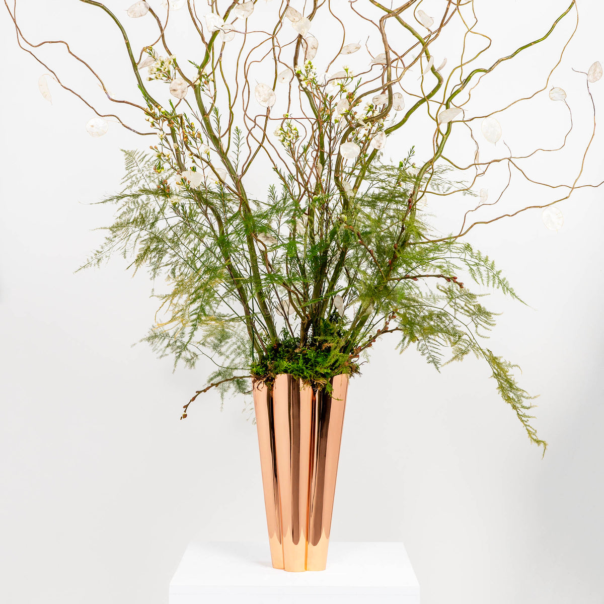 Smooth Copper Flora Vase