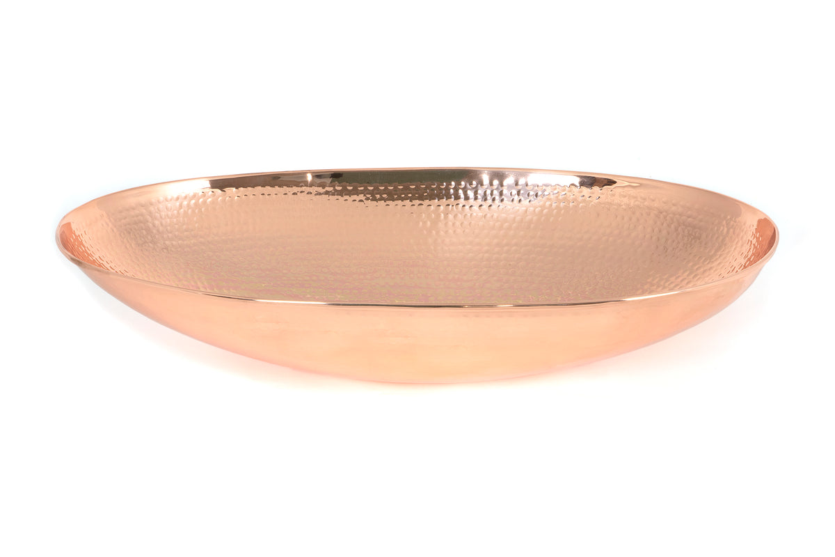 Hammered Brass Oval Sink