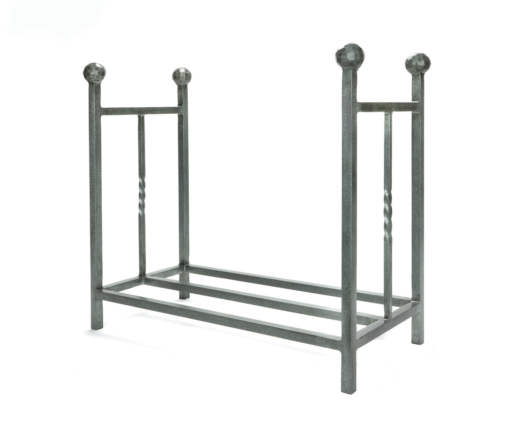 From The Anvil's Pewter Patina Rectangular Log Holder