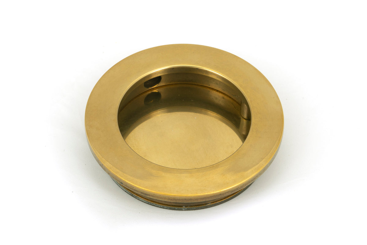 Pewter 75mm Plain Round Pull