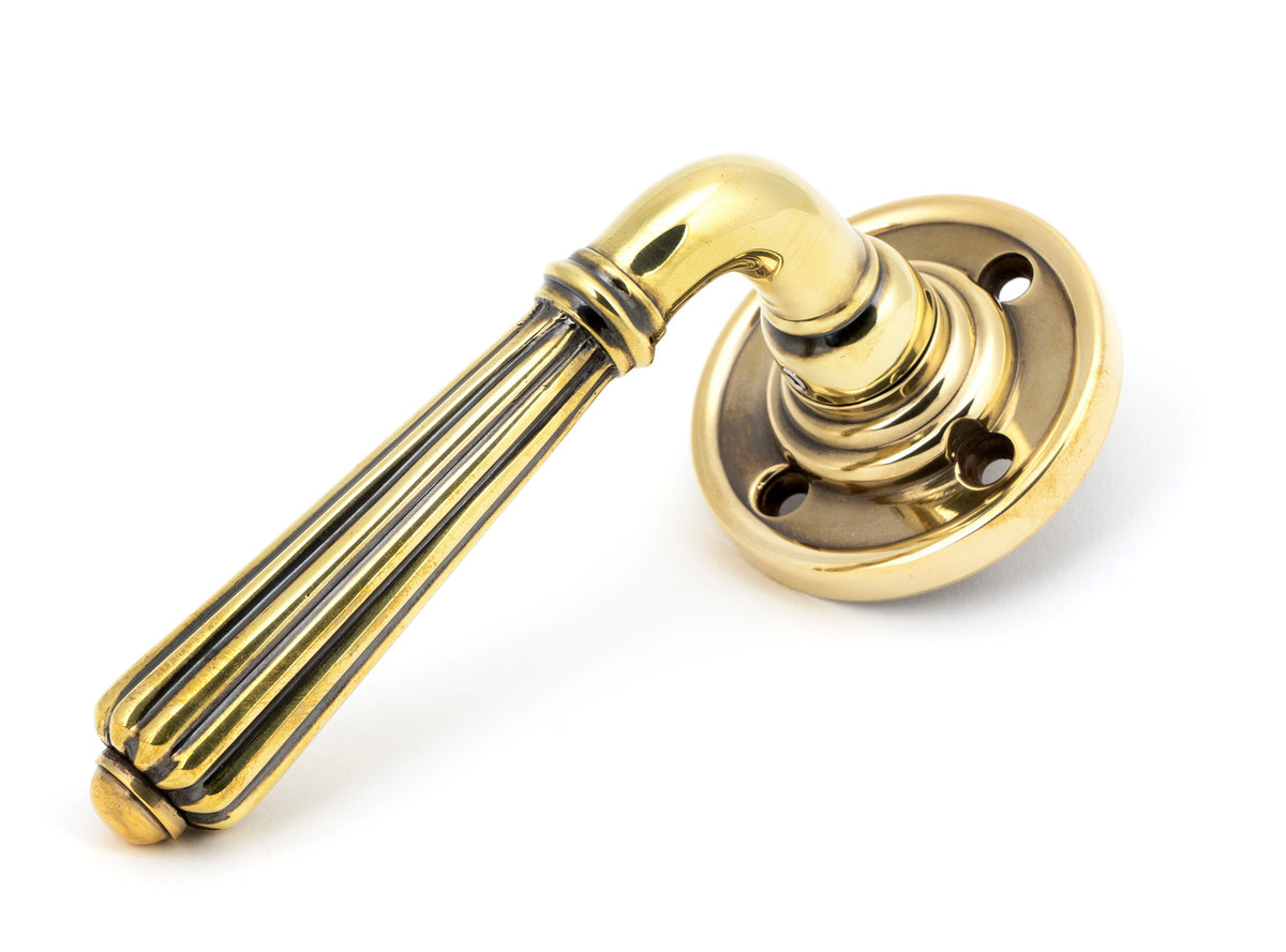 Polished Chrome Hinton Lever on Rose Set - Unsprung