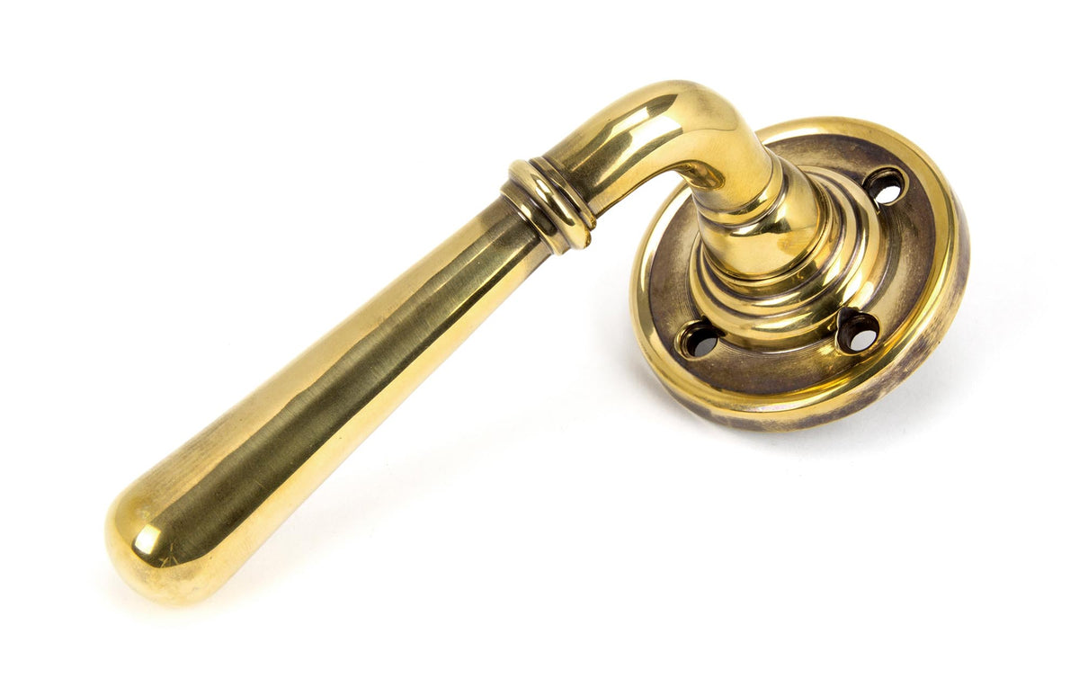Polished Bronze Newbury Lever on Rose Set