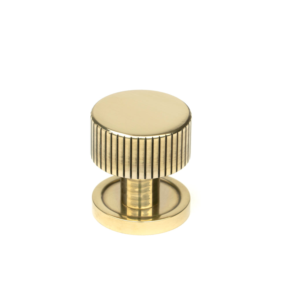 From The Anvil's Aged Brass 25mm Judd Cabinet Knob