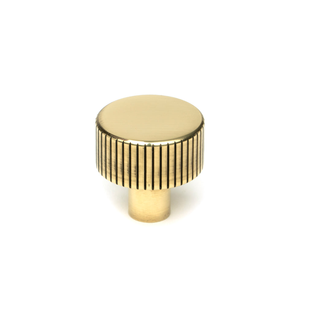 From The Anvil's Aged Brass 25mm Judd Cabinet Knob