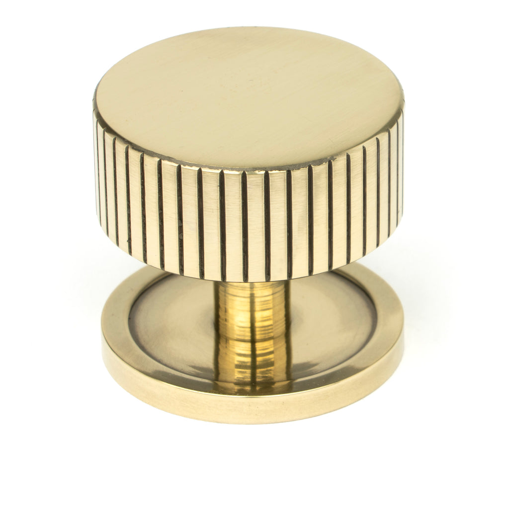 From The Anvil's Aged Brass 38mm Judd Cabinet Knob