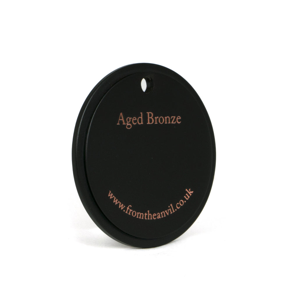 White background image of From The Anvil's Aged Bronze finish swatch