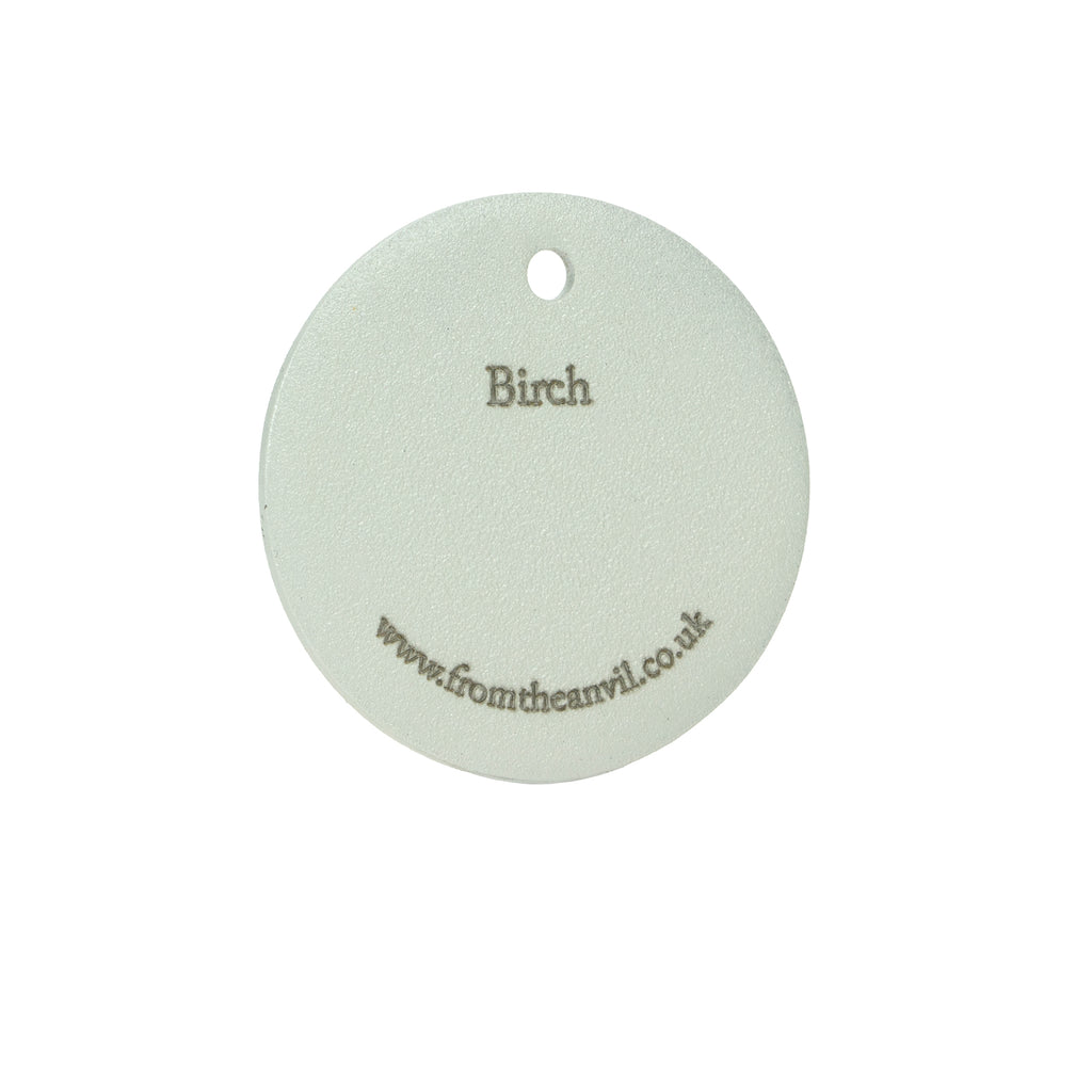White background image of From The Anvil's Birch finish swatch