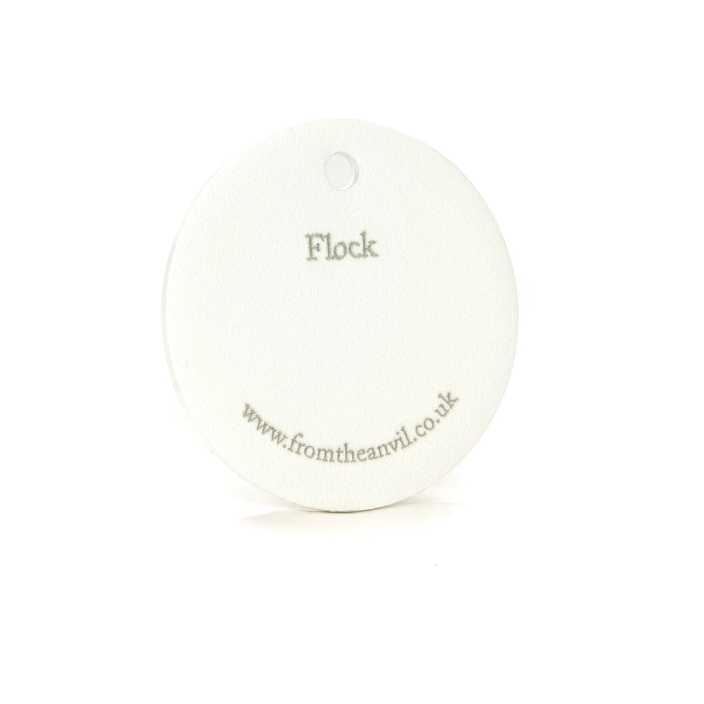 White background image of From The Anvil's Flock finish swatch