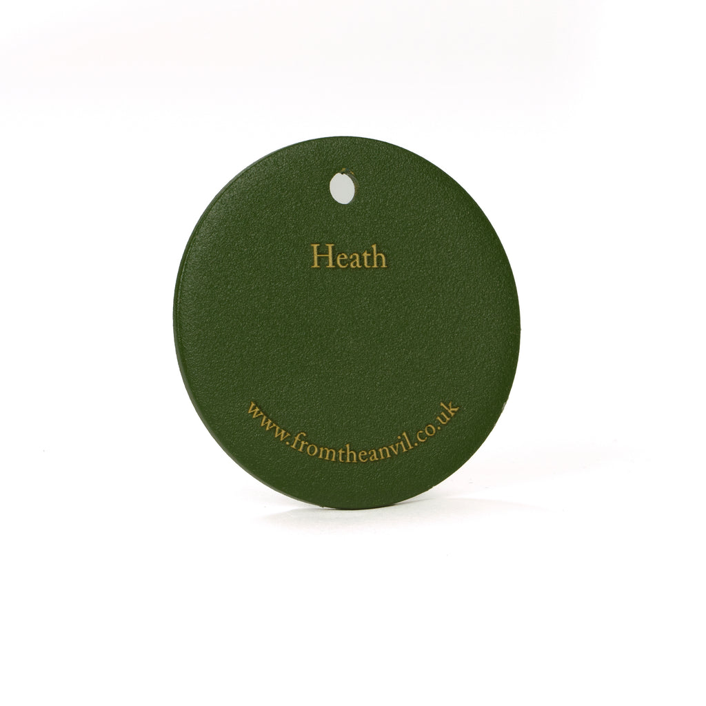 White background image of From The Anvil's Heath finish swatch
