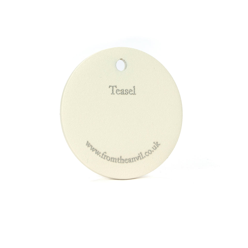 White background image of From The Anvil's Teasel finish swatch
