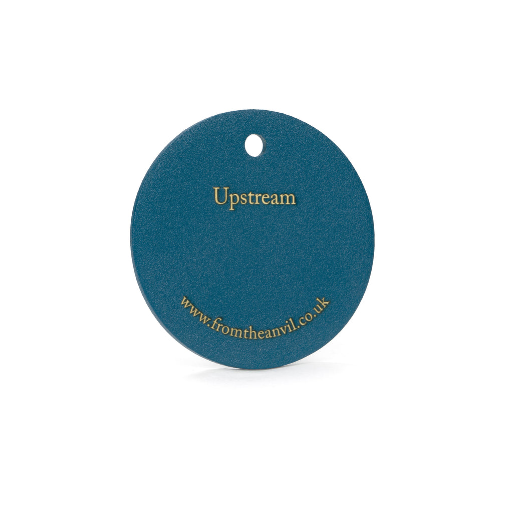 White background image of From The Anvil's Upstream finish swatch