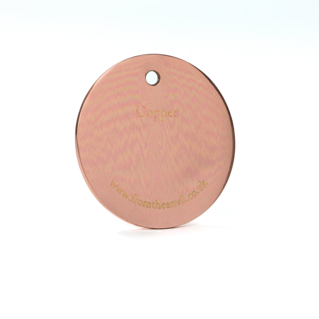 White background image of From The Anvil's Copper finish swatch