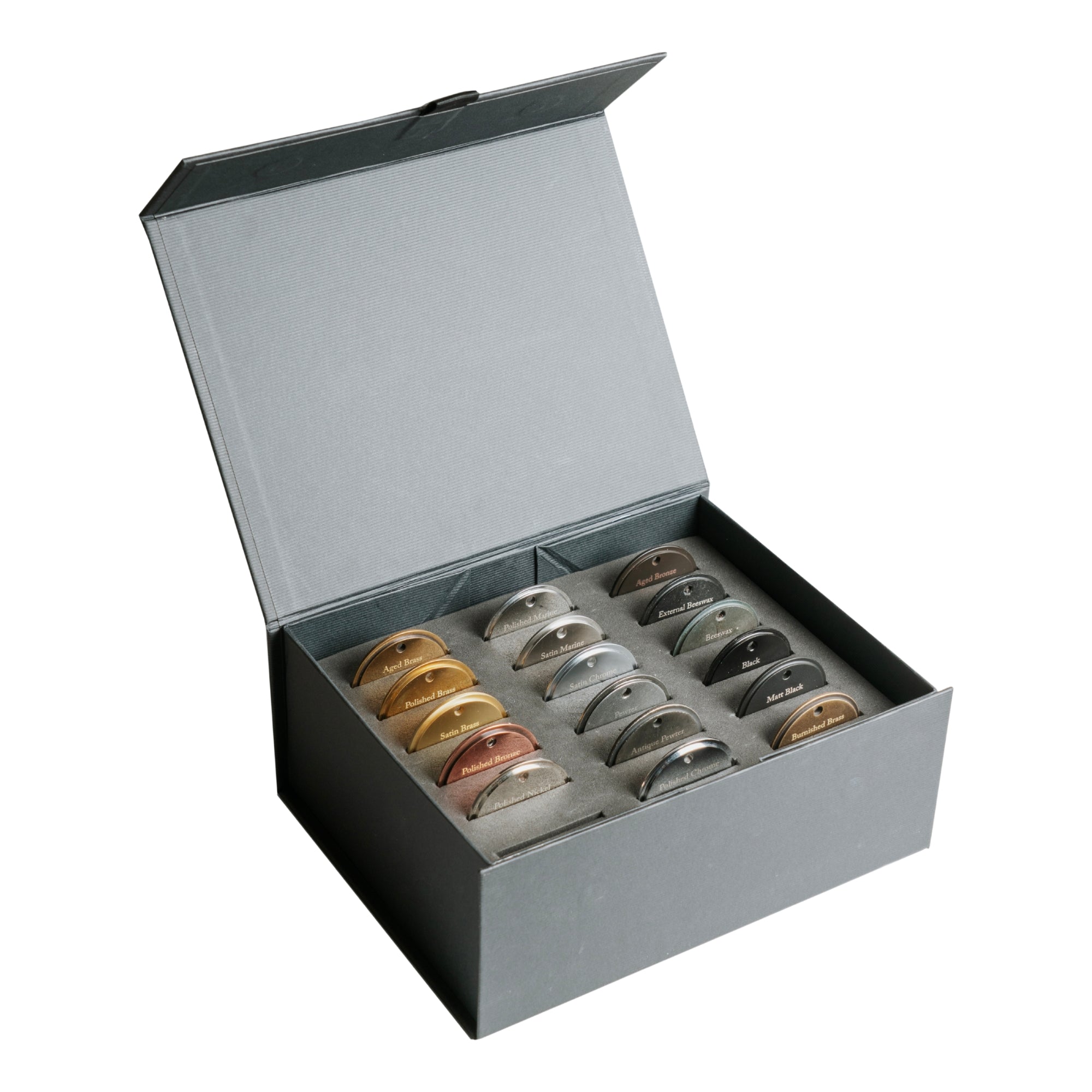 Squench Box Hardware Finish Swatch Box – From The Anvil