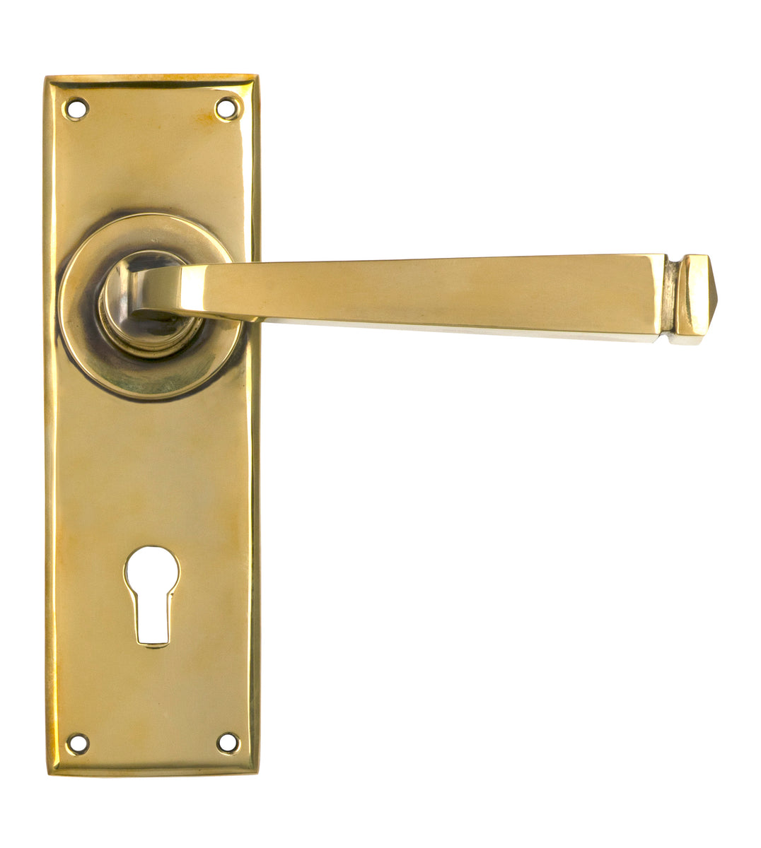 Polished Nickel Avon Lever Lock Set