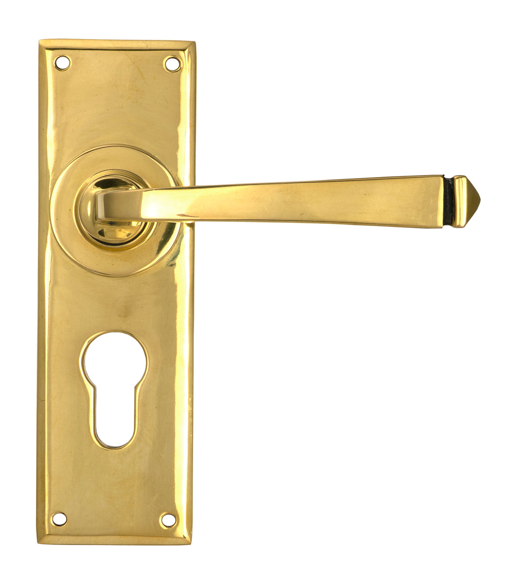 Polished Nickel Avon Lever Euro Lock Set