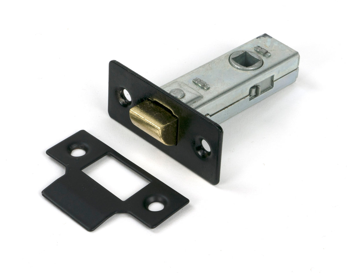 Black 3" Tubular Mortice Latch