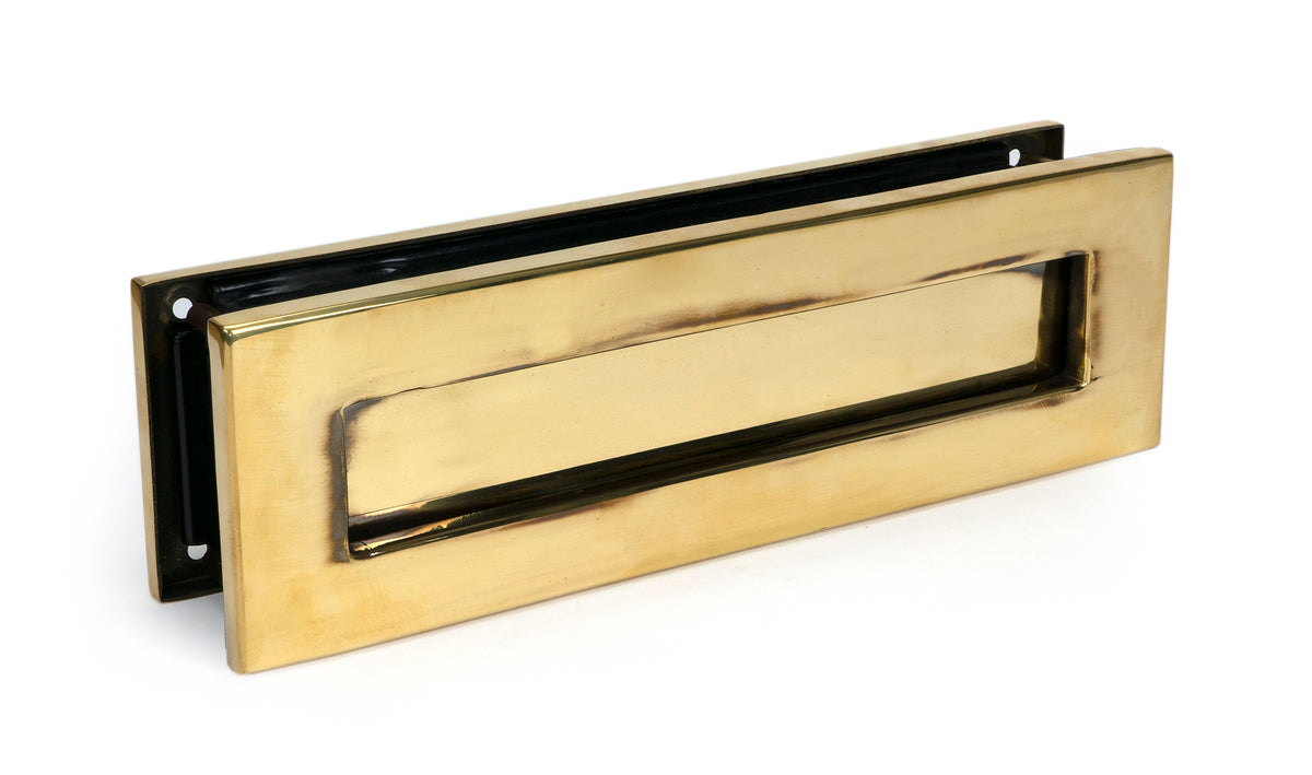 Polished Nickel Traditional Letterbox