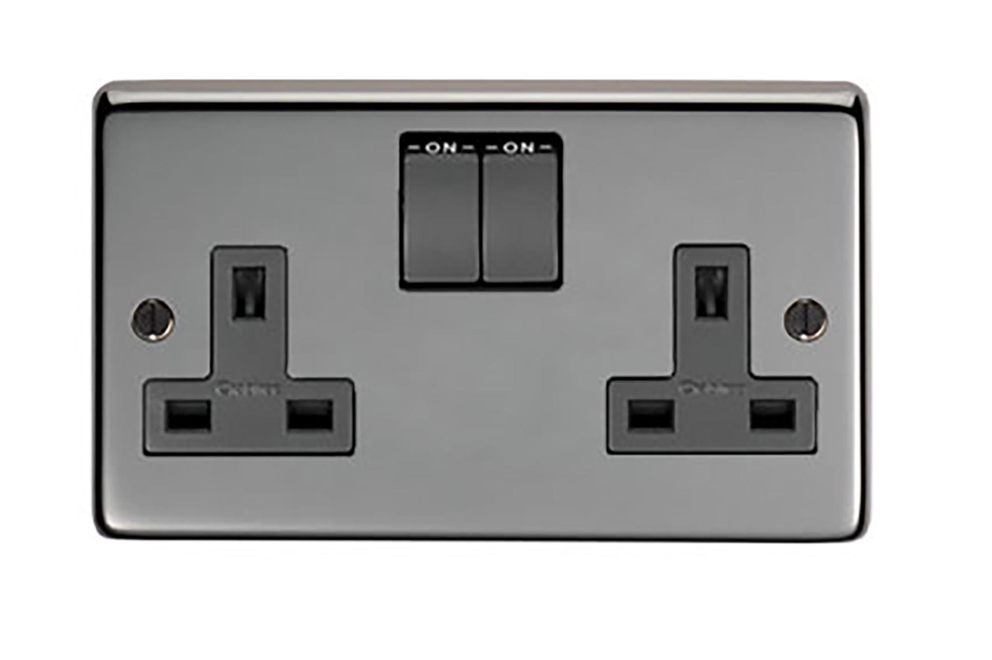 FTA 34224 BN DOUBLE 13 AMP SWITCHED SOCKET
