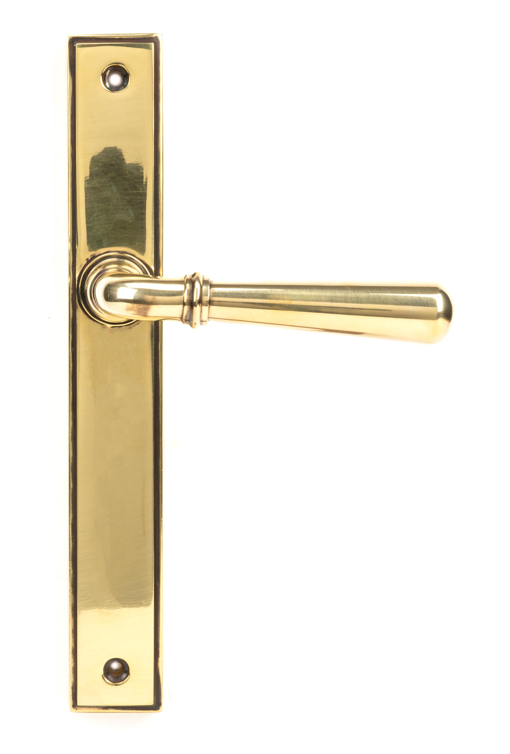 Aged Brass Newbury Slimline Lever Espag. Latch Set