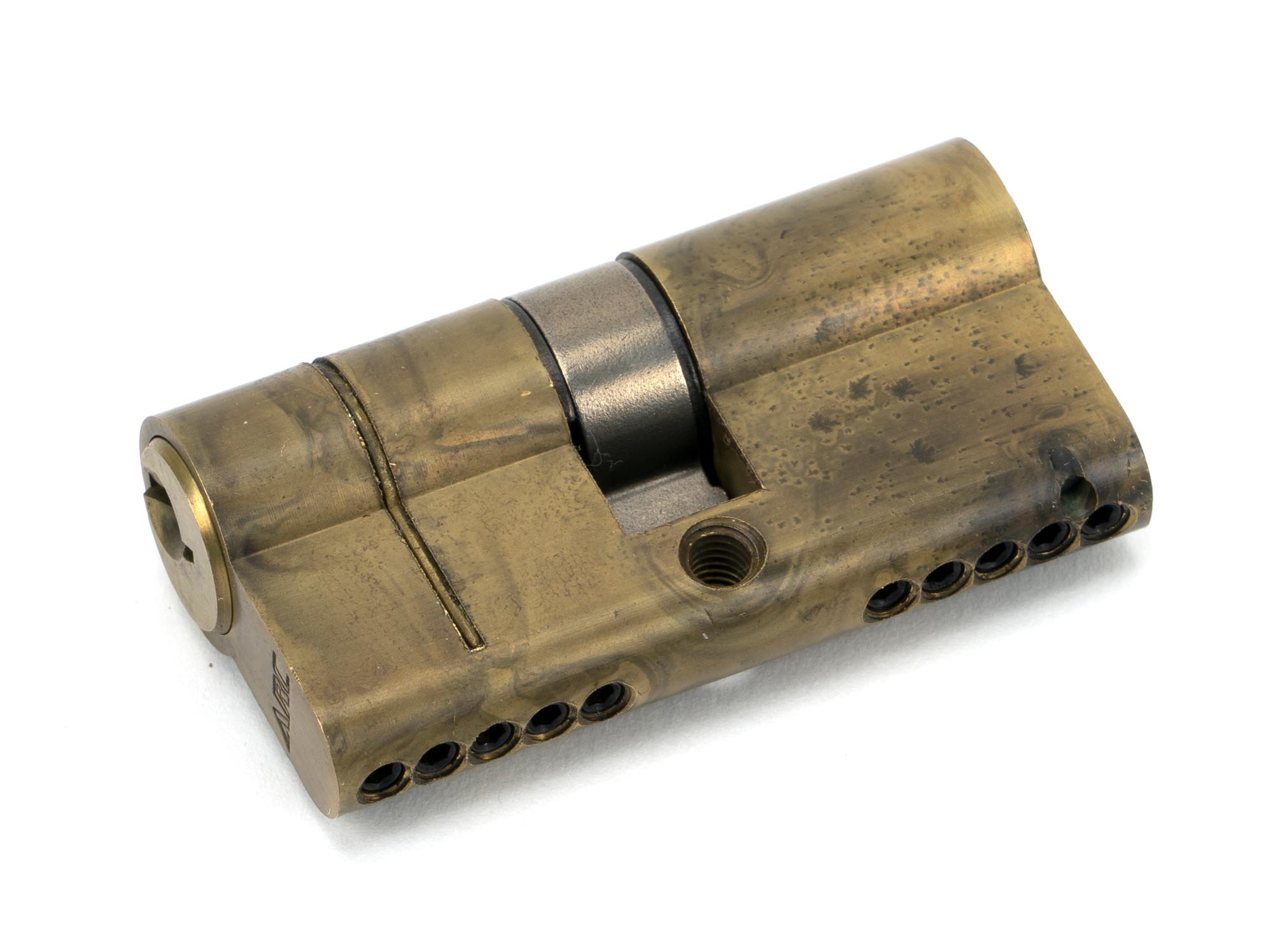 Aged Brass 30/30 5pin Euro Cylinder KA