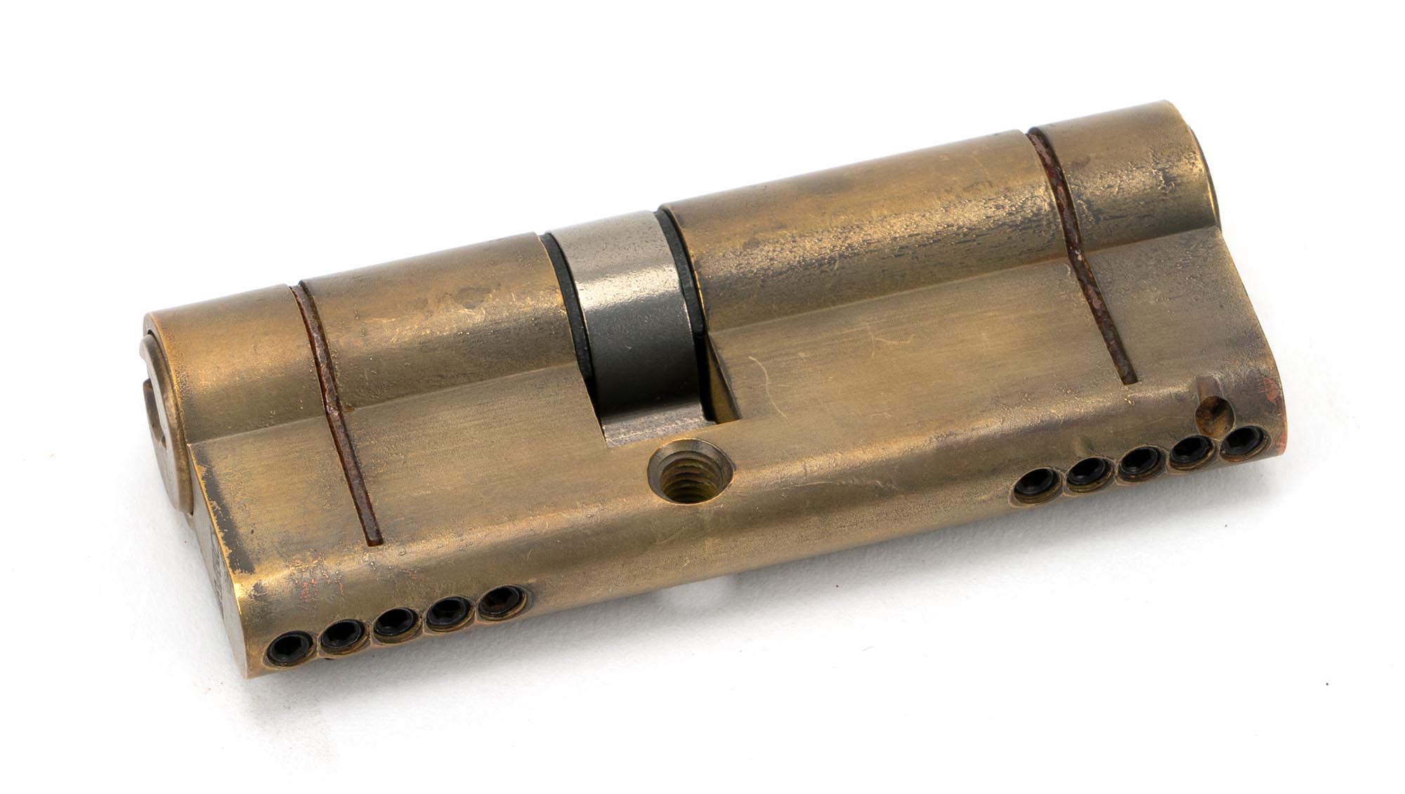 Aged Brass 35/45 5pin Euro Cylinder KA