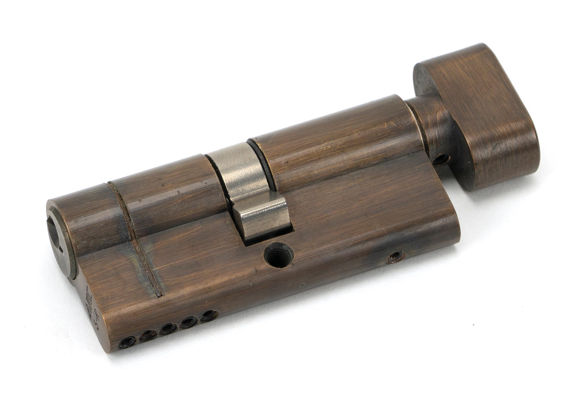Aged Brass 35/35 5pin Euro Cylinder/Thumbturn KA