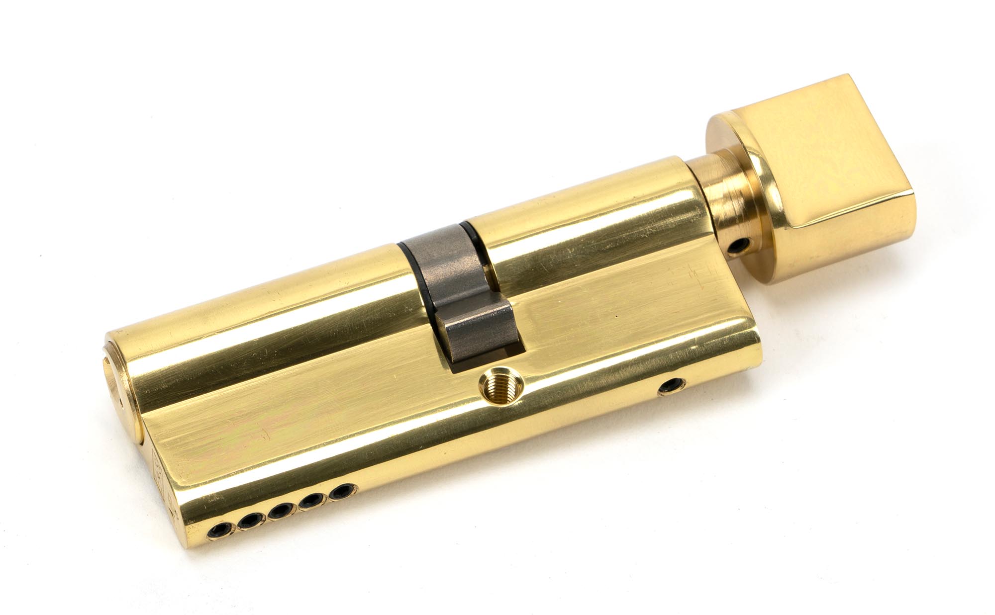 FTA 46260 LACQUERED BRASS 35T/45 5PIN EURO CYLINDER/THUMBTURN