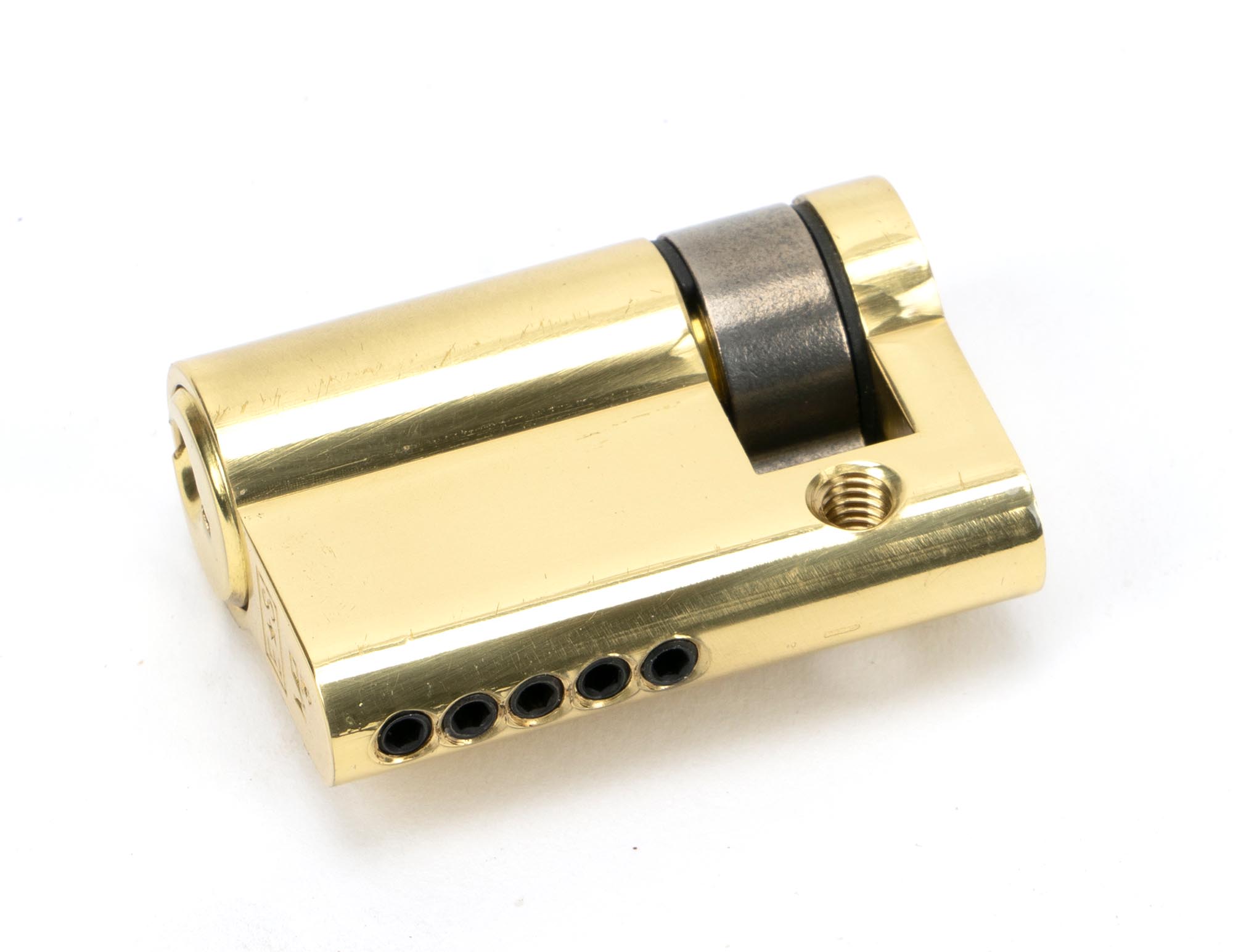 FTA 46281 LACQUERED BRASS 35/10 5PIN SINGLE CYLINDER