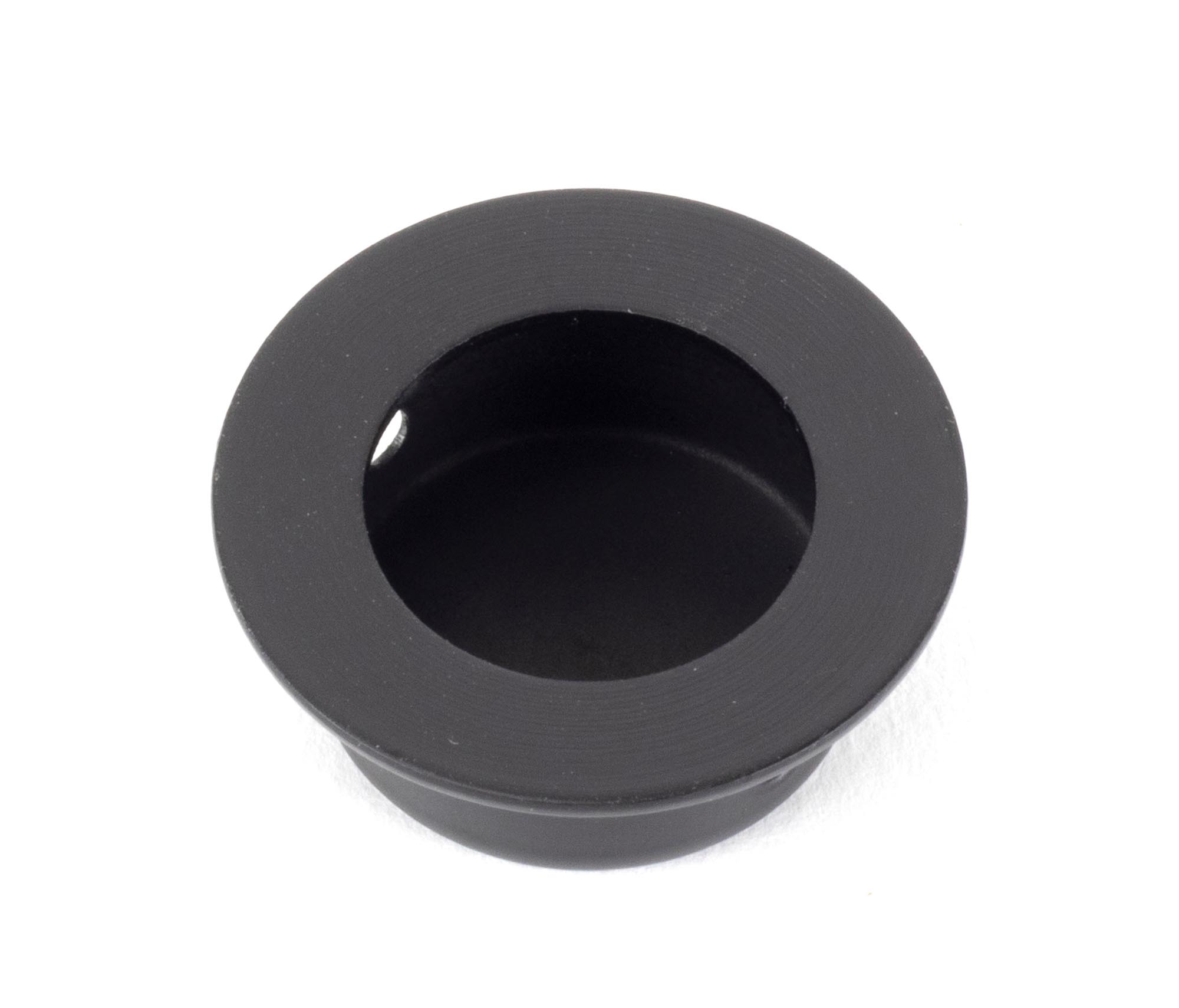 Black 30mm Ø Small Flush Pull