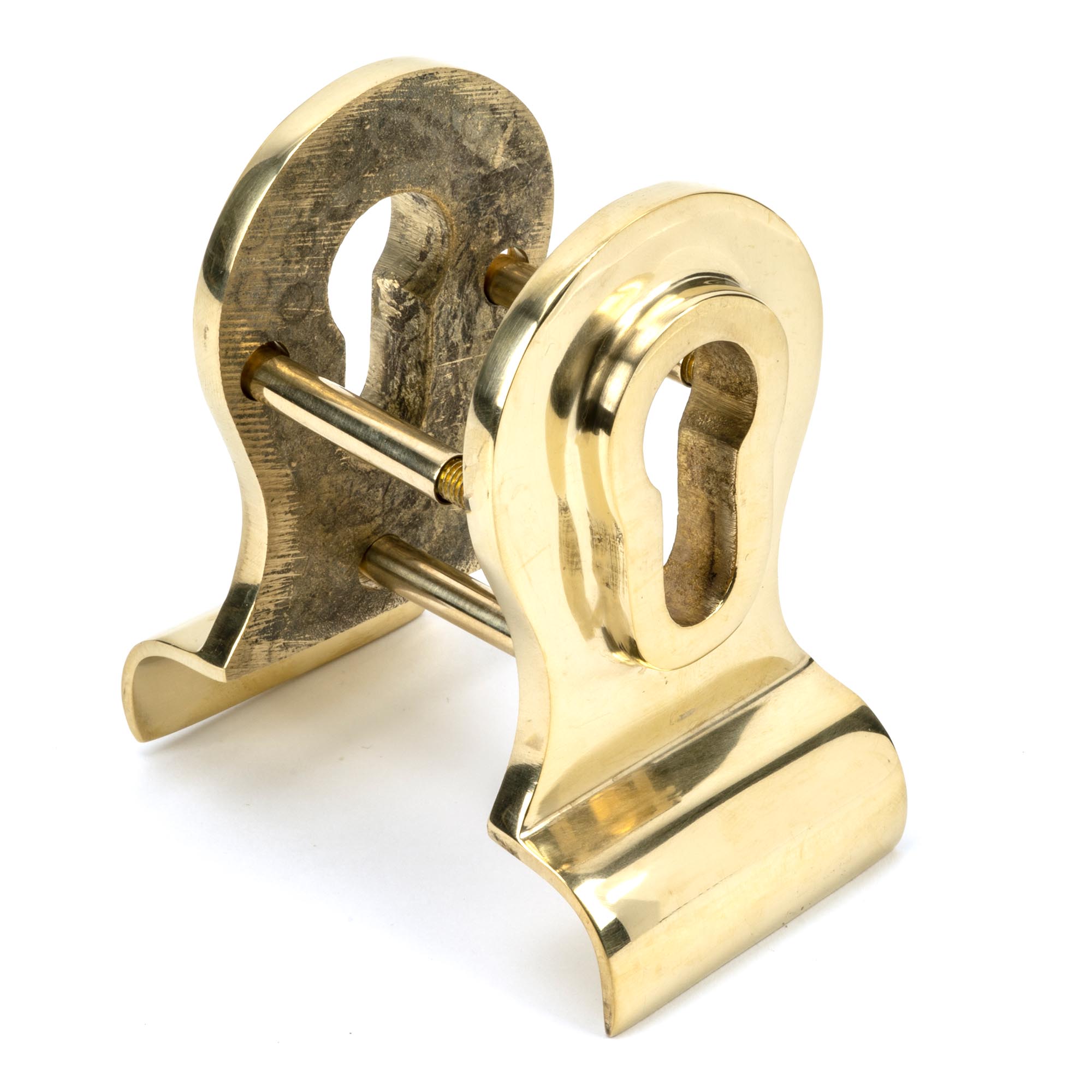 FTA 46550 POLISHED BRASS 50MM EURO DOOR PULL (BACK TO BACK FIXINGS)