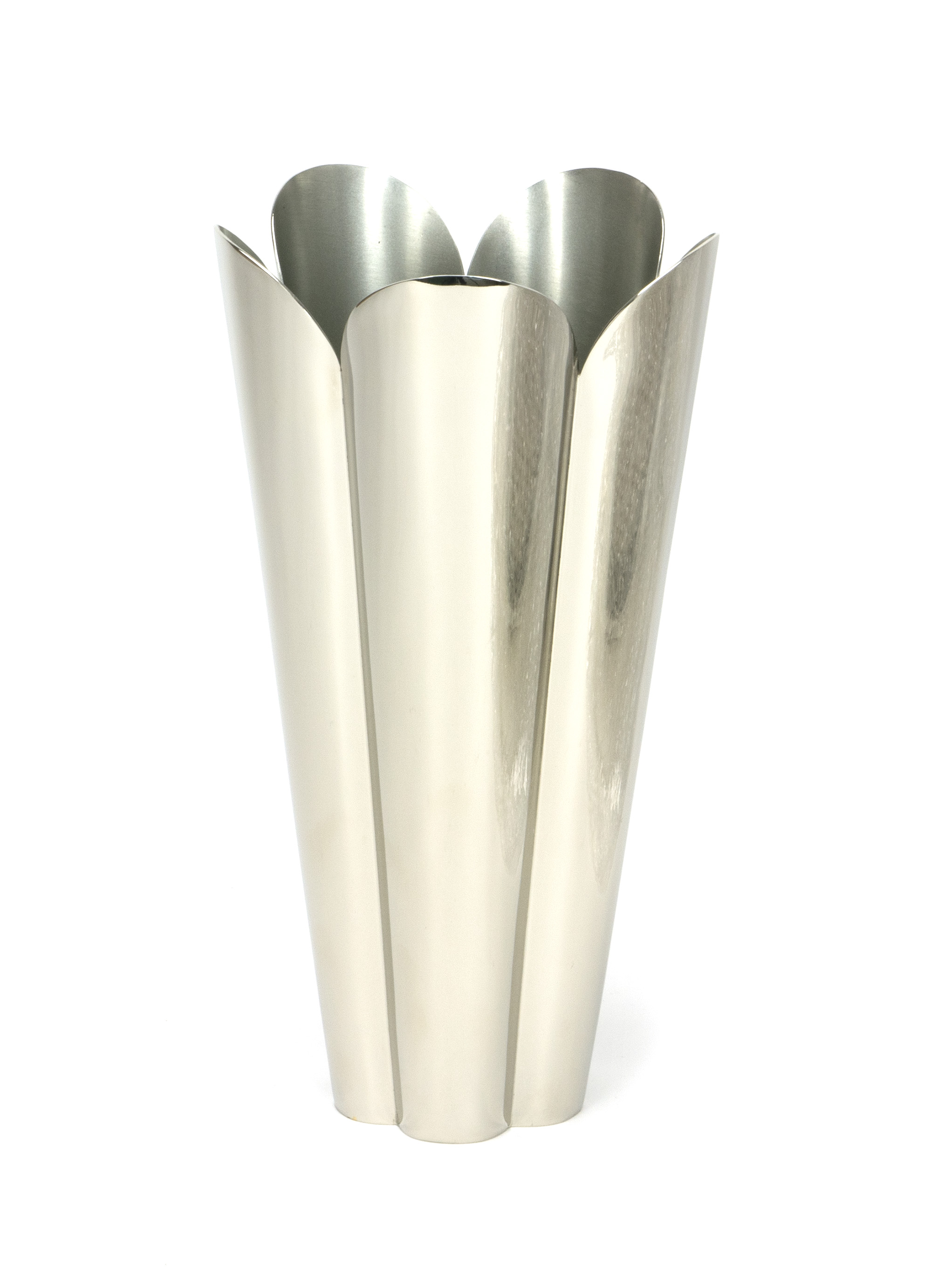 Smooth Nickel Flora Vase