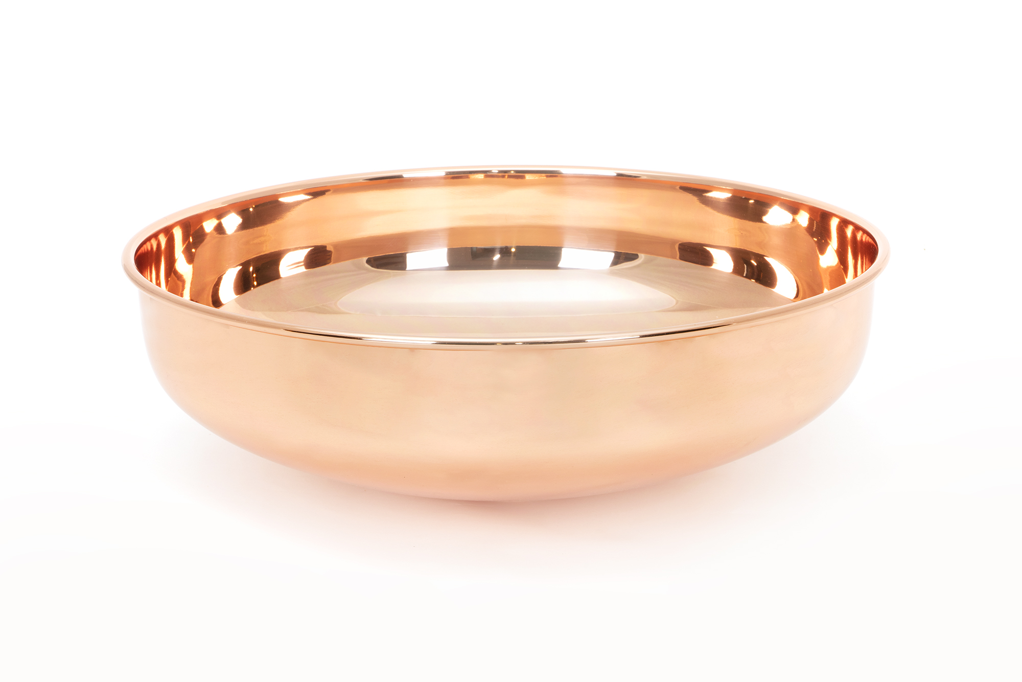 Smooth Copper Round Sink