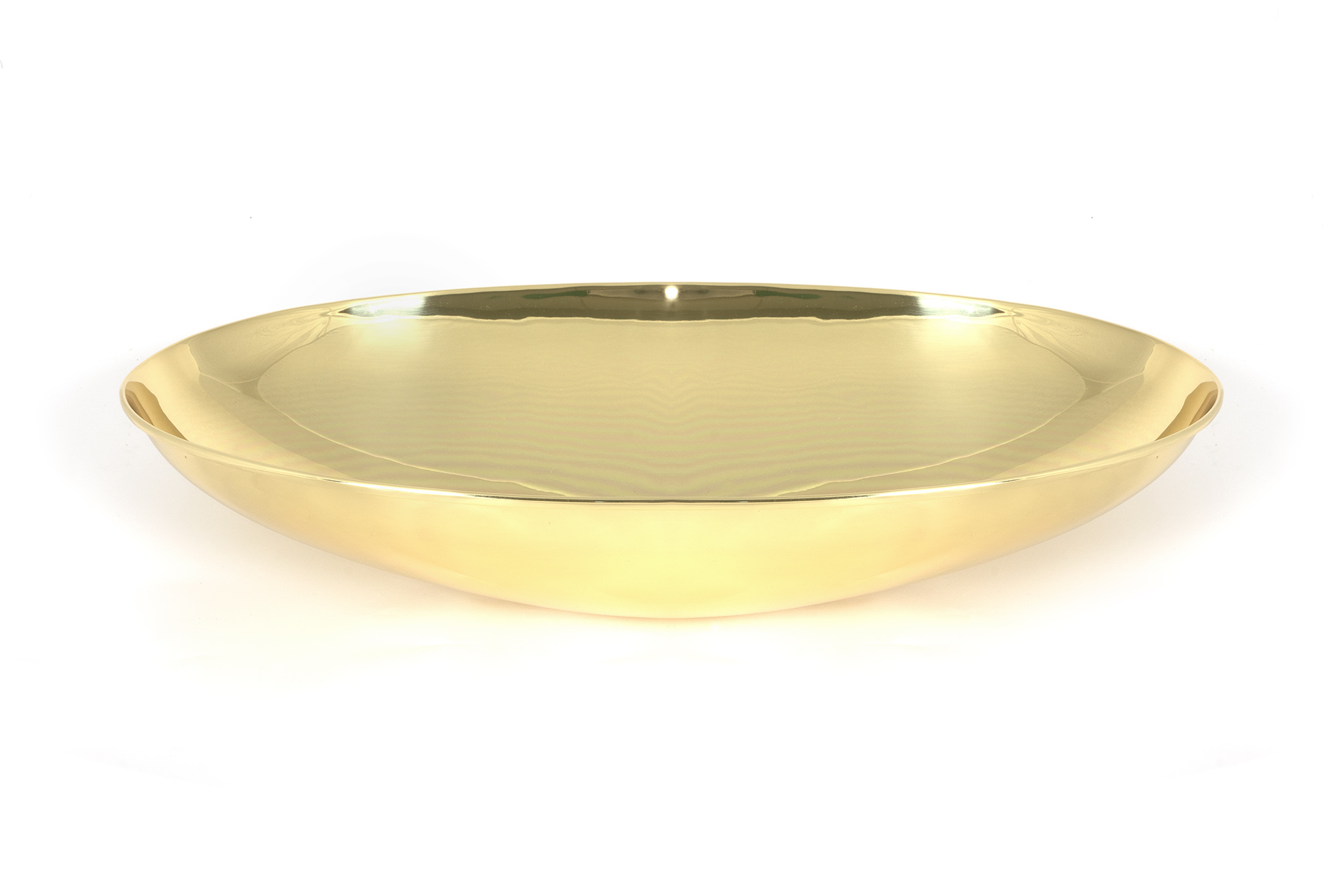 Smooth Brass Oval Sink