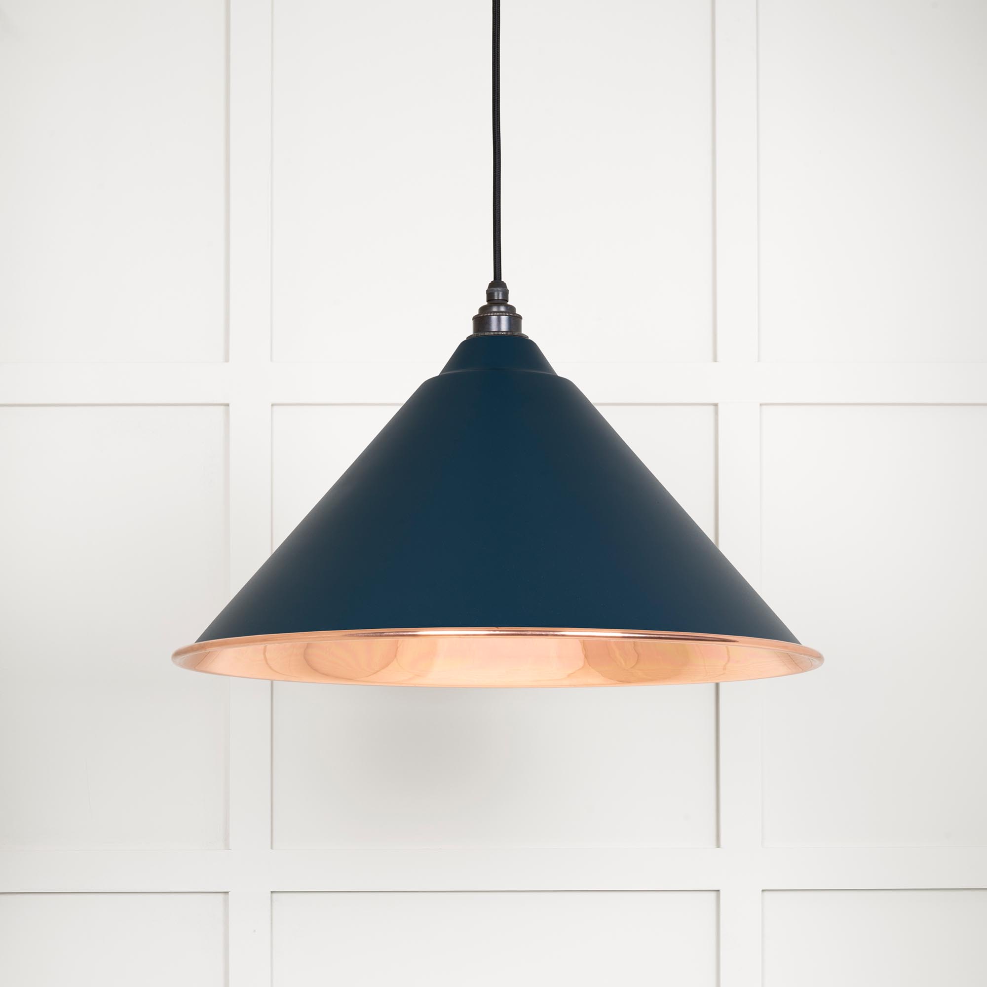 Smooth Copper Hockley Pendant in Dusk
