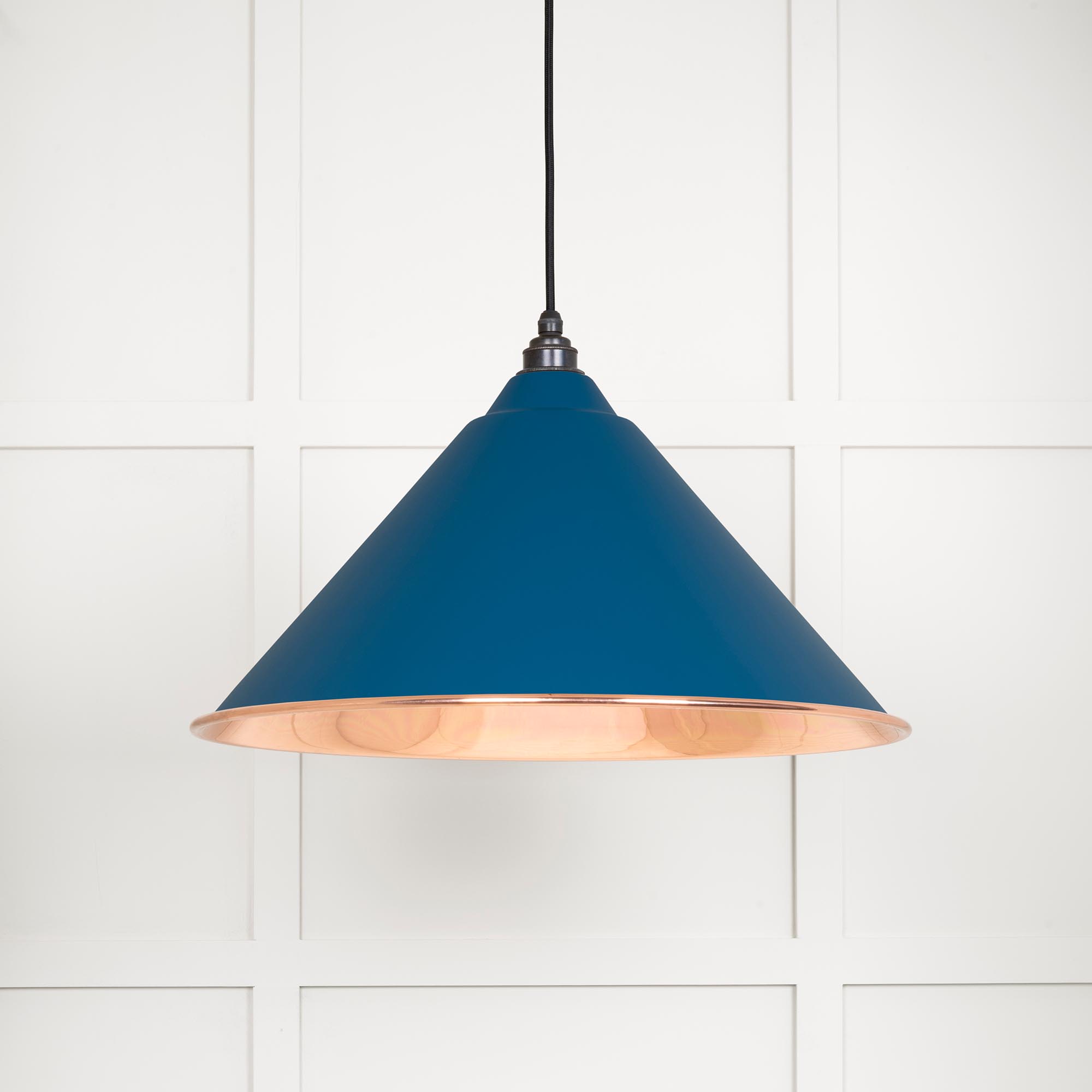 Smooth Copper Hockley Pendant in Upstream