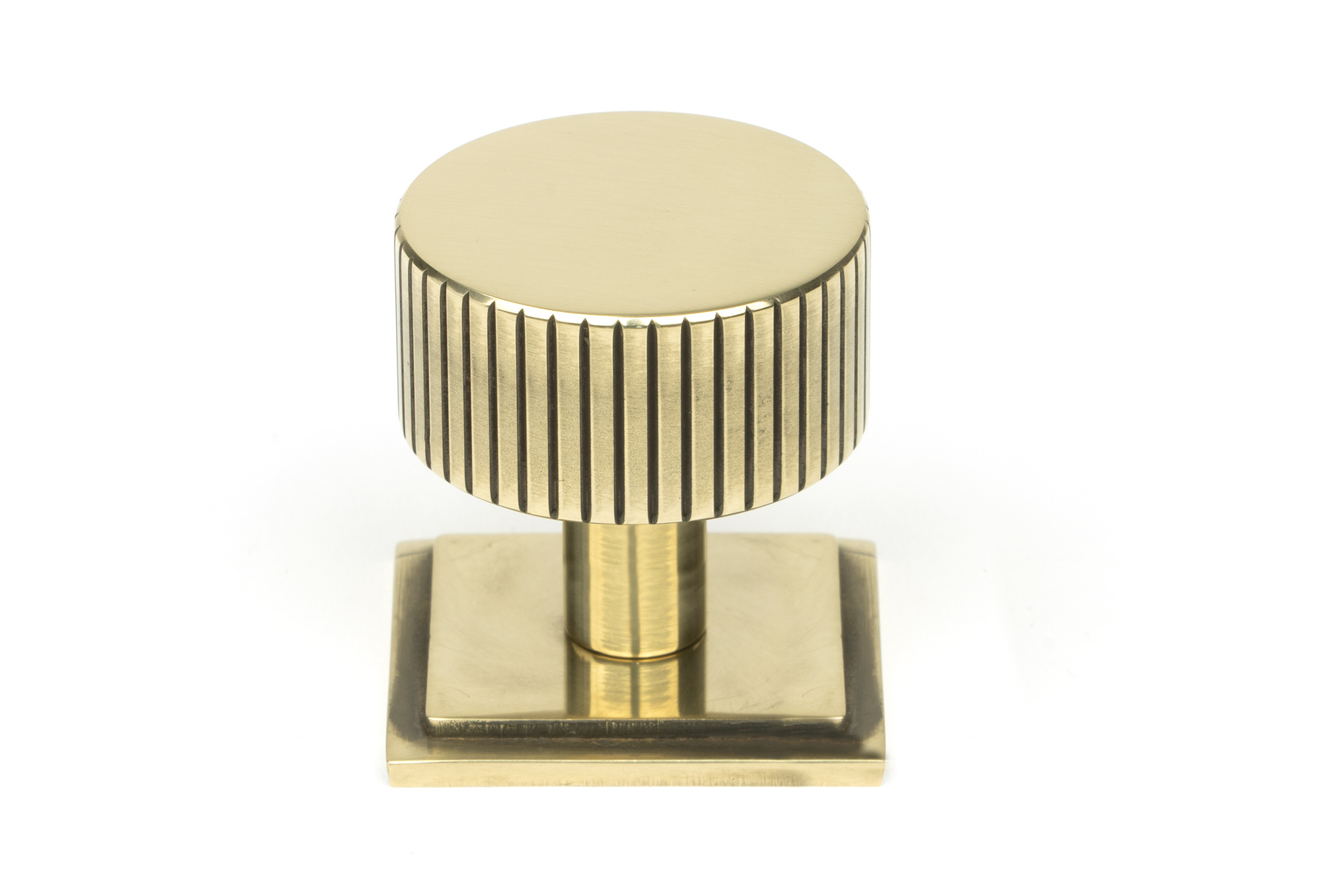 Aged Brass Judd Cabinet Knob - 32mm (Square)