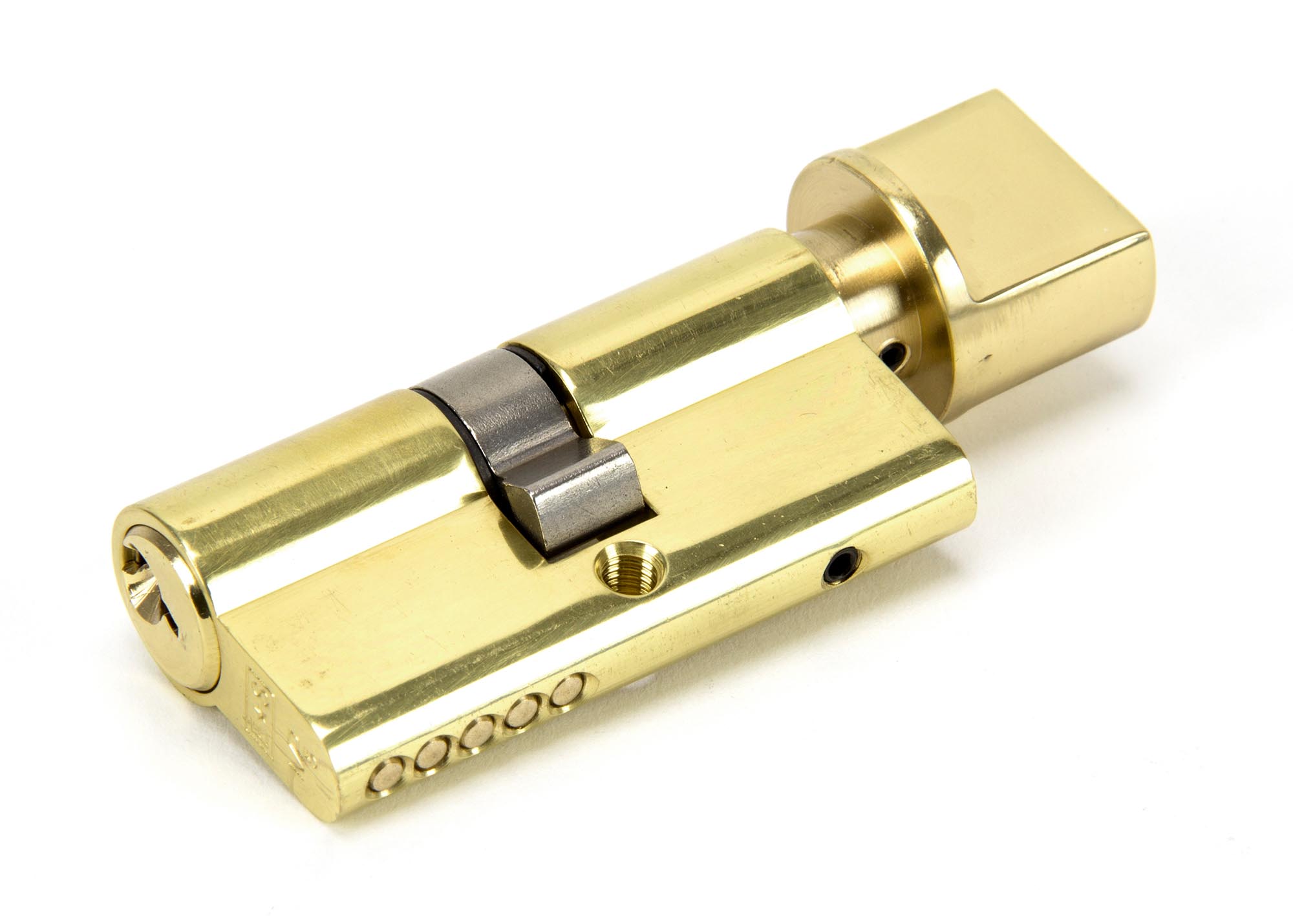 FTA 91867 LACQUERED BRASS 30/30 EURO CYLINDER/THUMBTURN