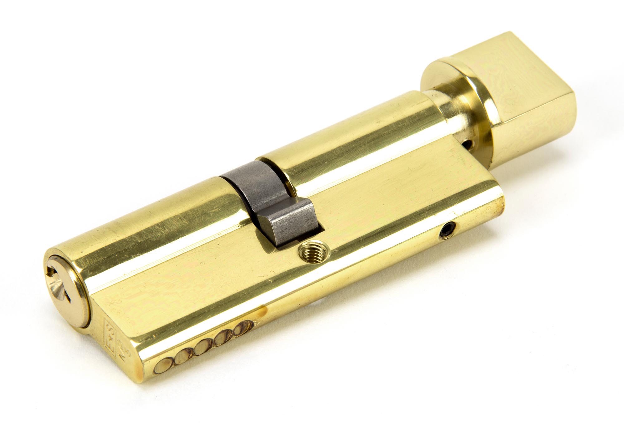 FTA 91871 LACQUERED BRASS 40/40 EURO CYLINDER/THUMBTURN